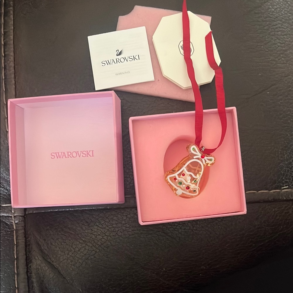 Swarovski Holiday Cheers Gingerbread Bell Ornament